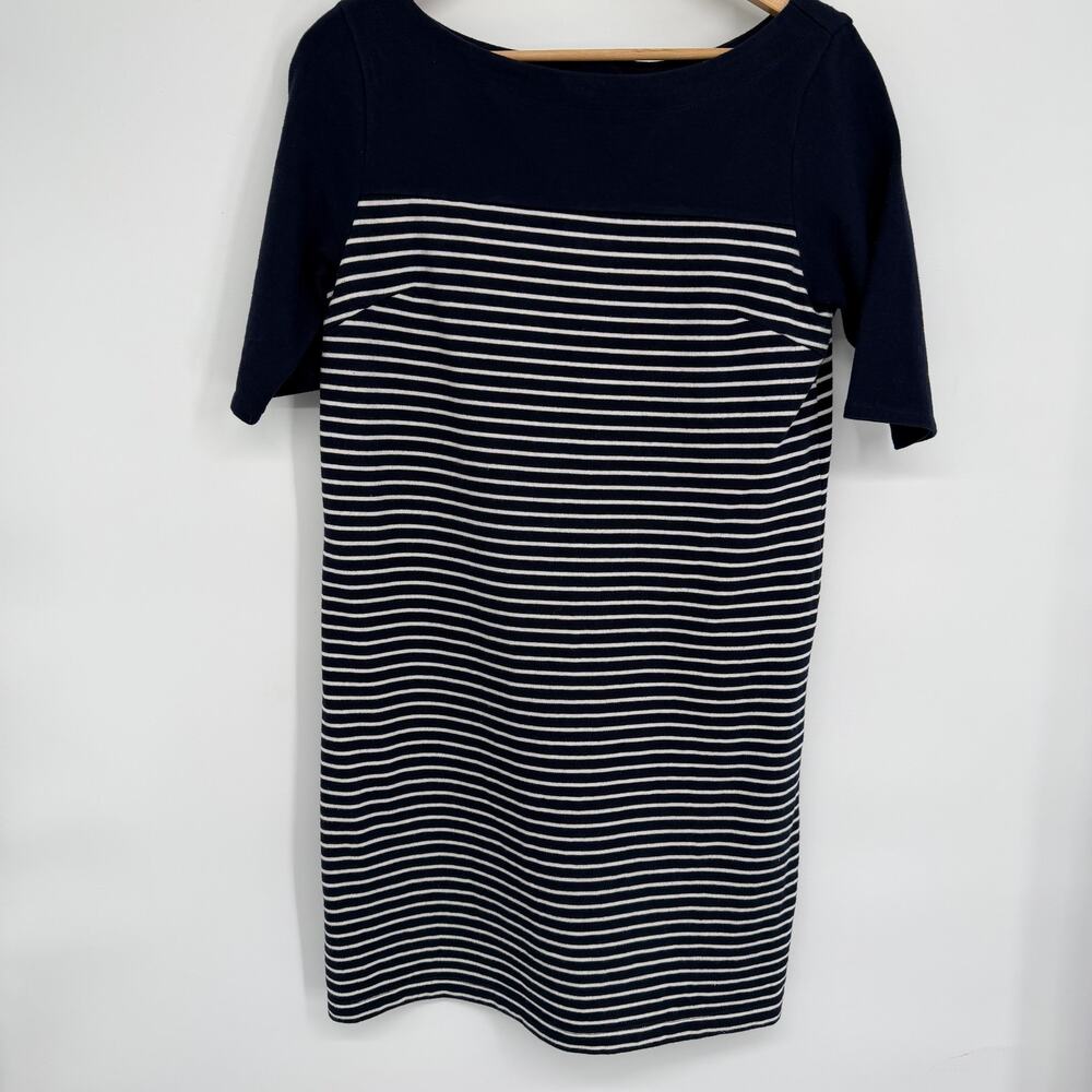 Gap Dress Women’s Medium Navy &‎ White Parisian Stripes Nautical Coastal Preppy